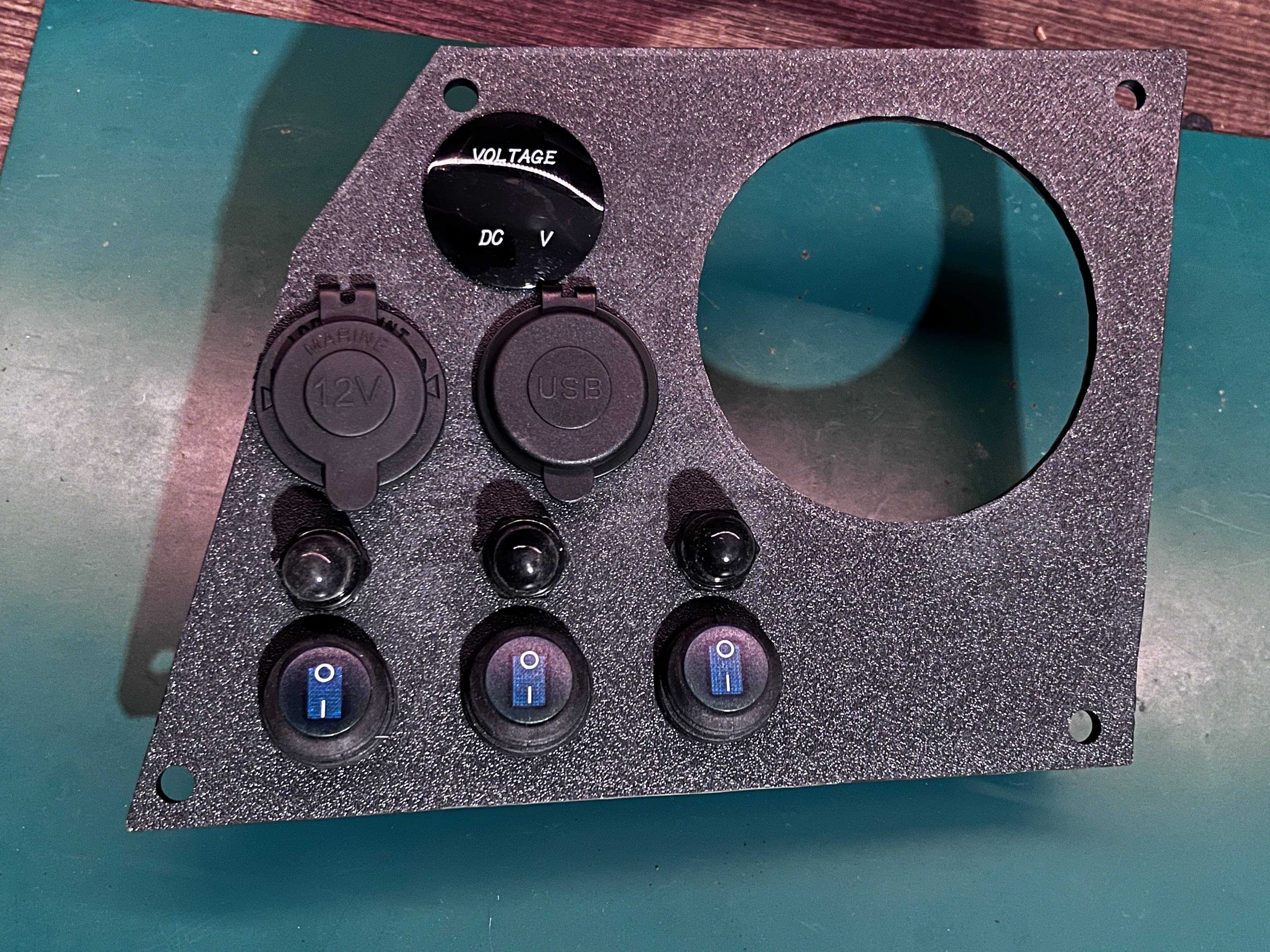 Boat Dashboard w/ Button Holes