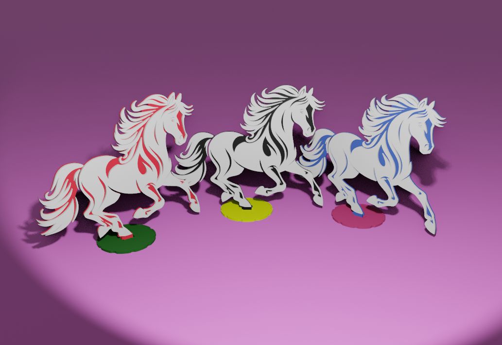 Ornamental horse 3D model