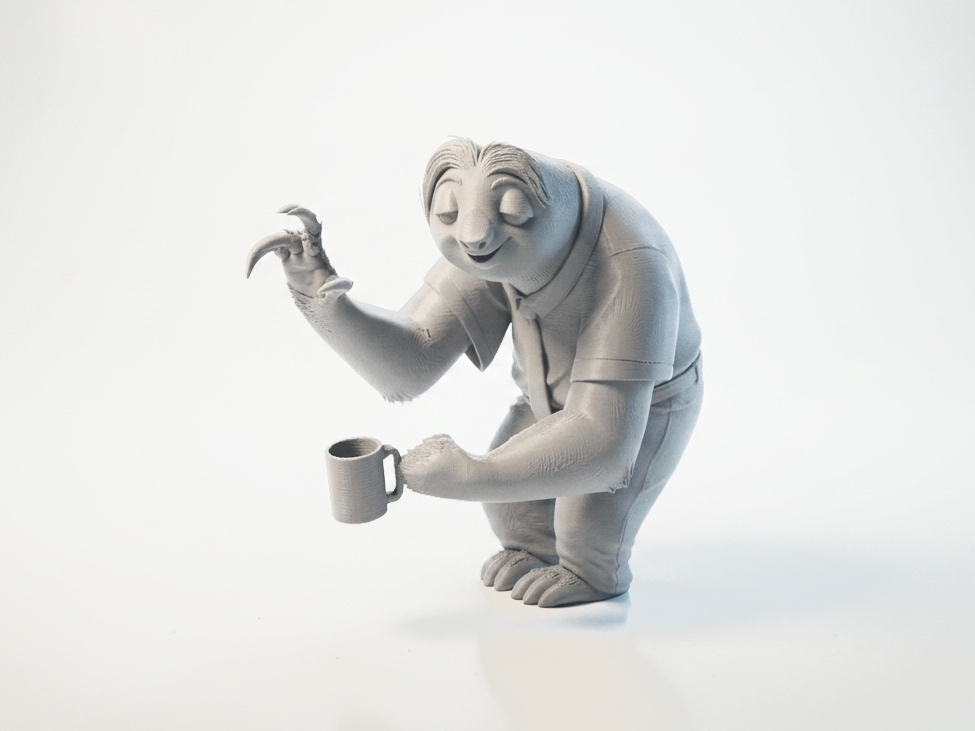 Sloth Figurine Animal Collectible 3D Printable