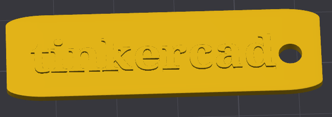 Tinkercad keychain