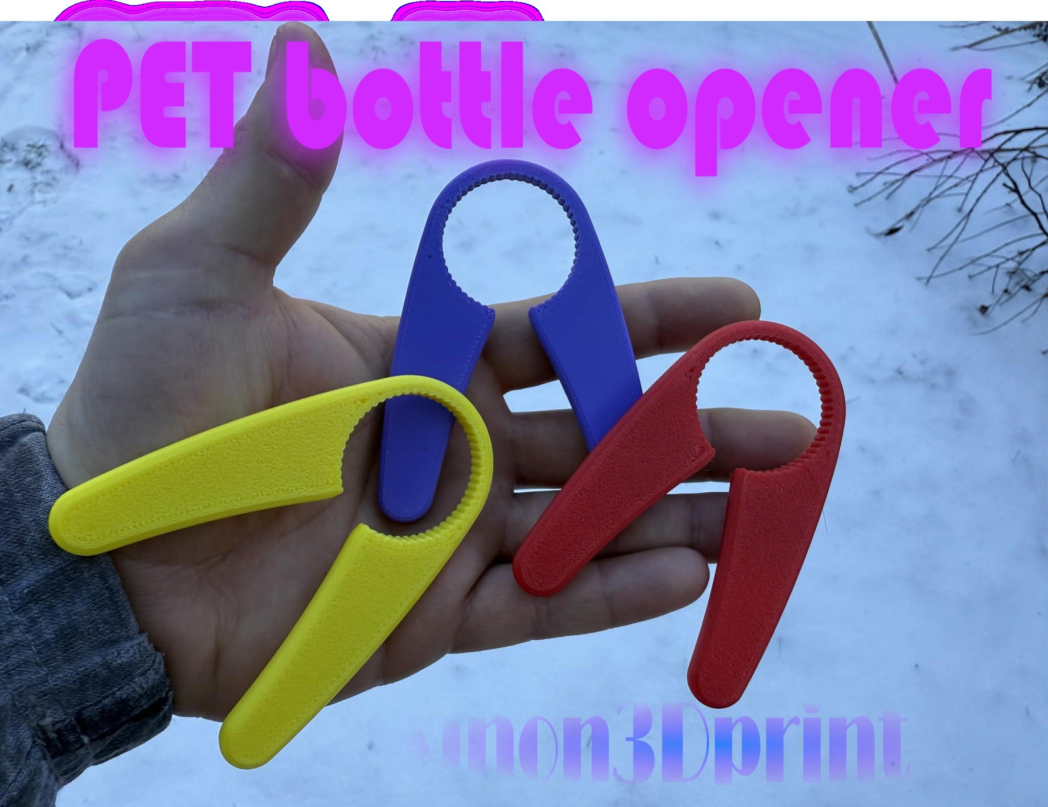 Simple PET bottle opener