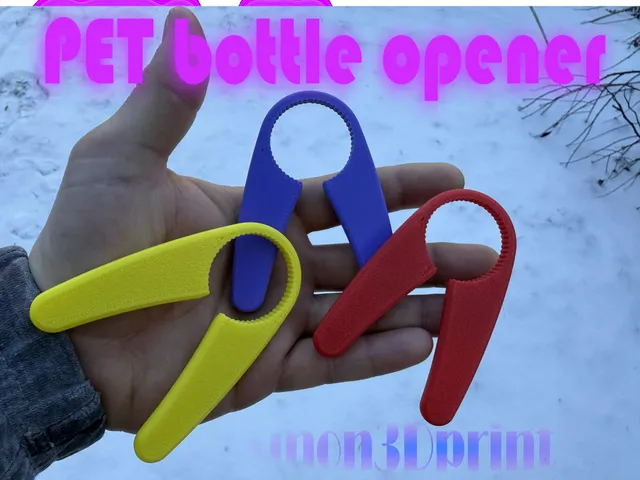 Simple PET bottle opener