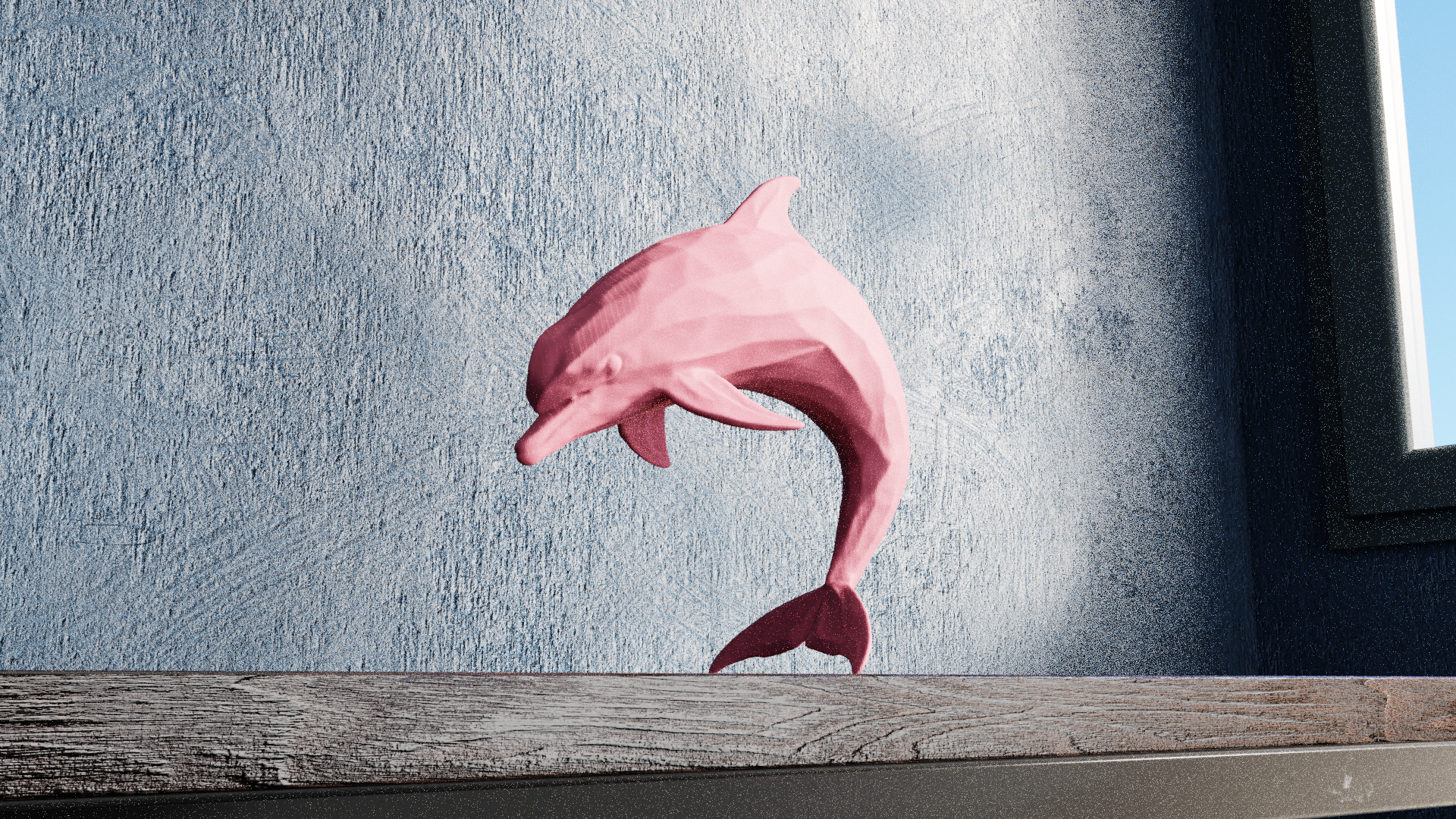 Miniatura 2 do modelo 3D Low Poly Dolphin