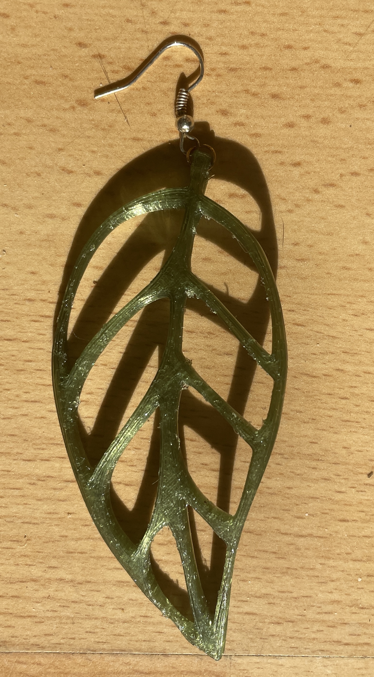 Miniatura 2 do modelo 3D Esqueleto Leaf Earrings