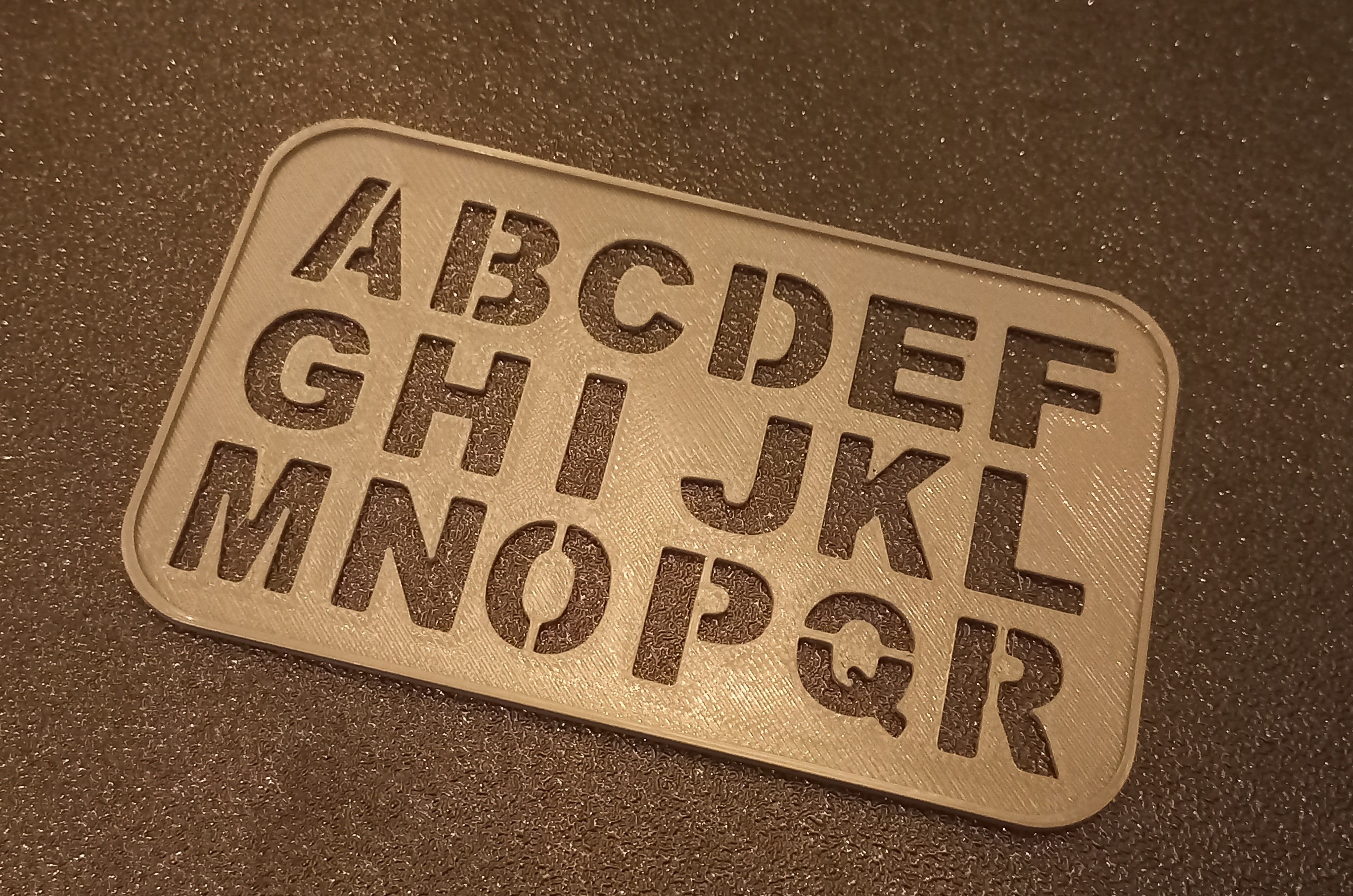 Painting stencil-alphabet part 1
