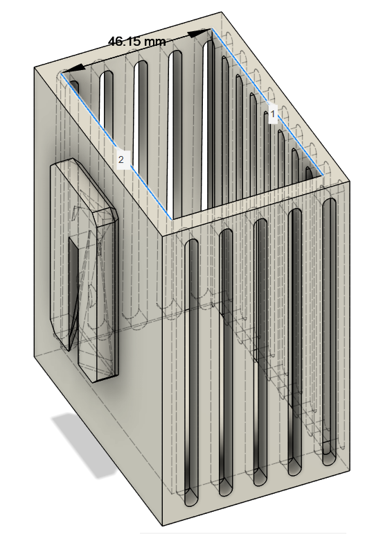 Architectural Fluted Pegboard Tools Holder — miniatura 5