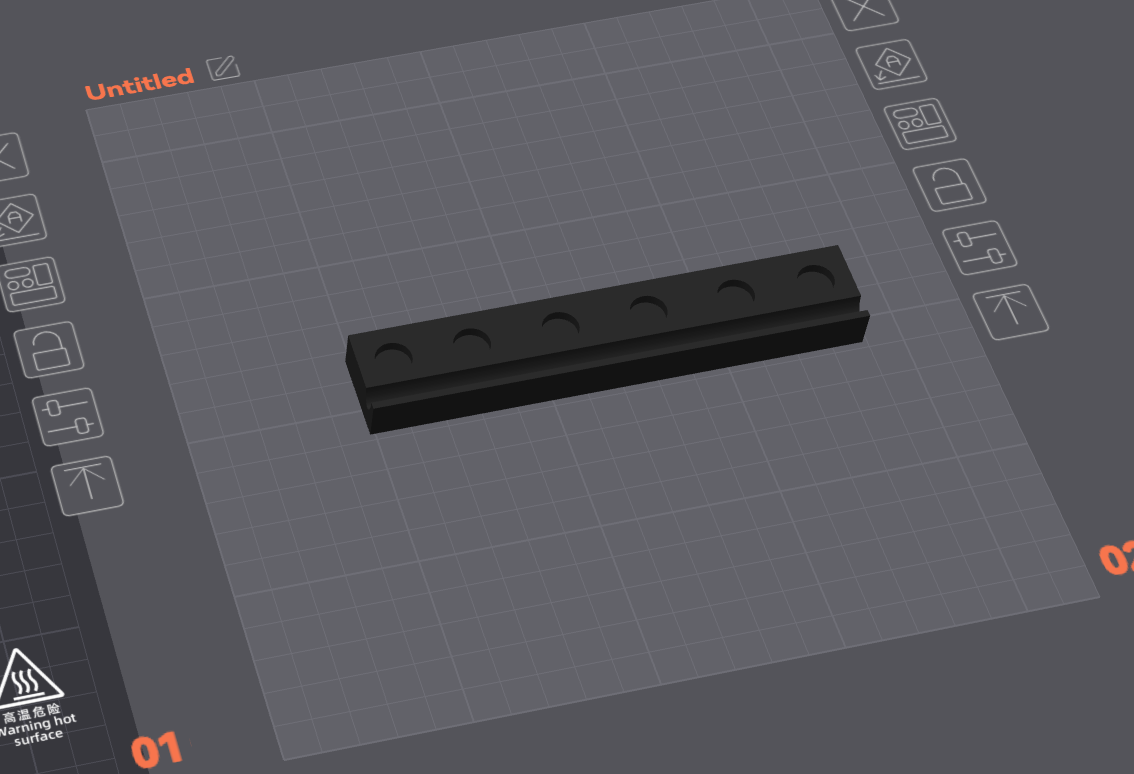 10mm magnets - 2 piece mounting bracket