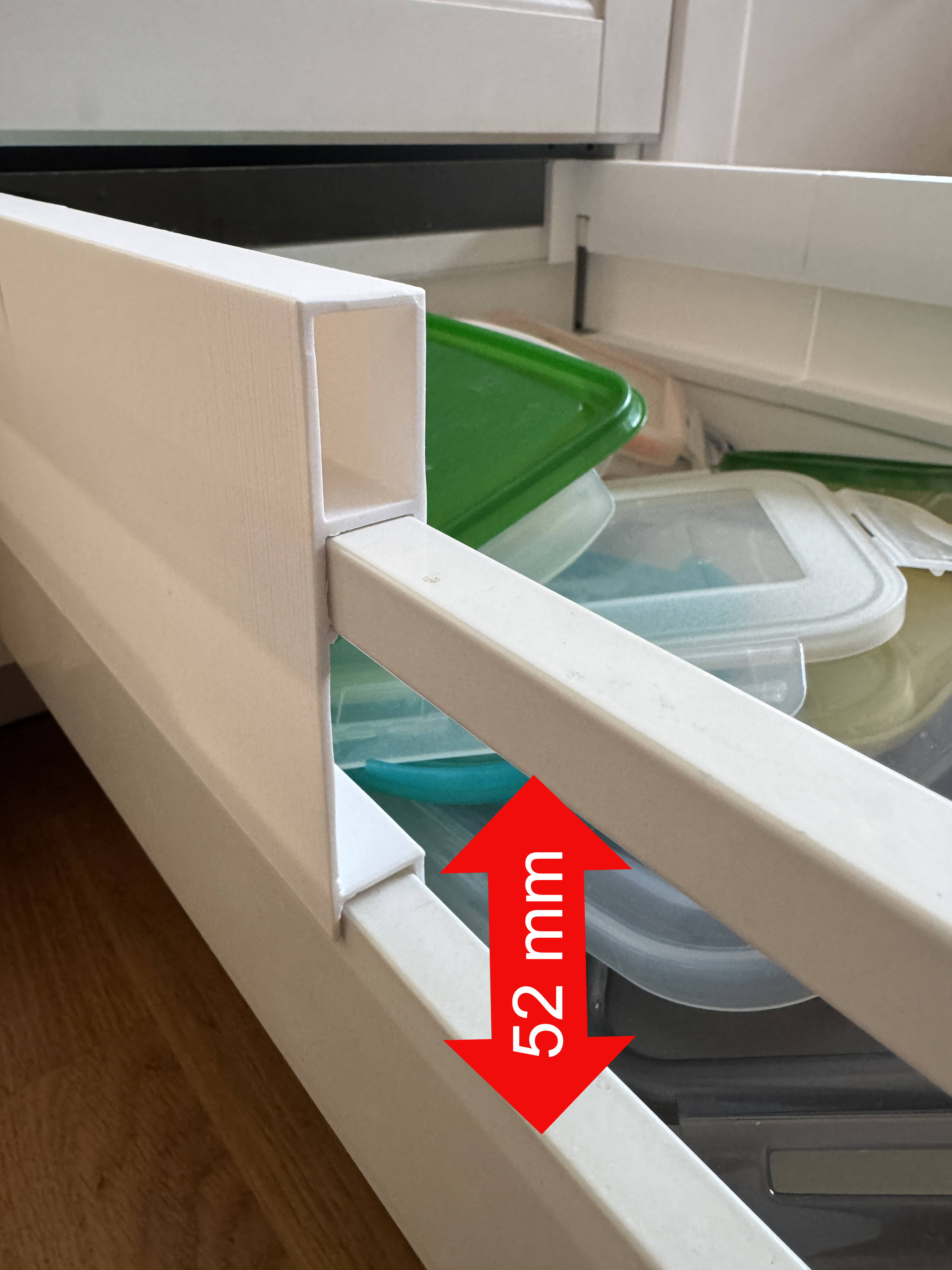 Ikea Maximera drawer sidewall extensions