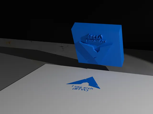 I use arch (btw) stamp