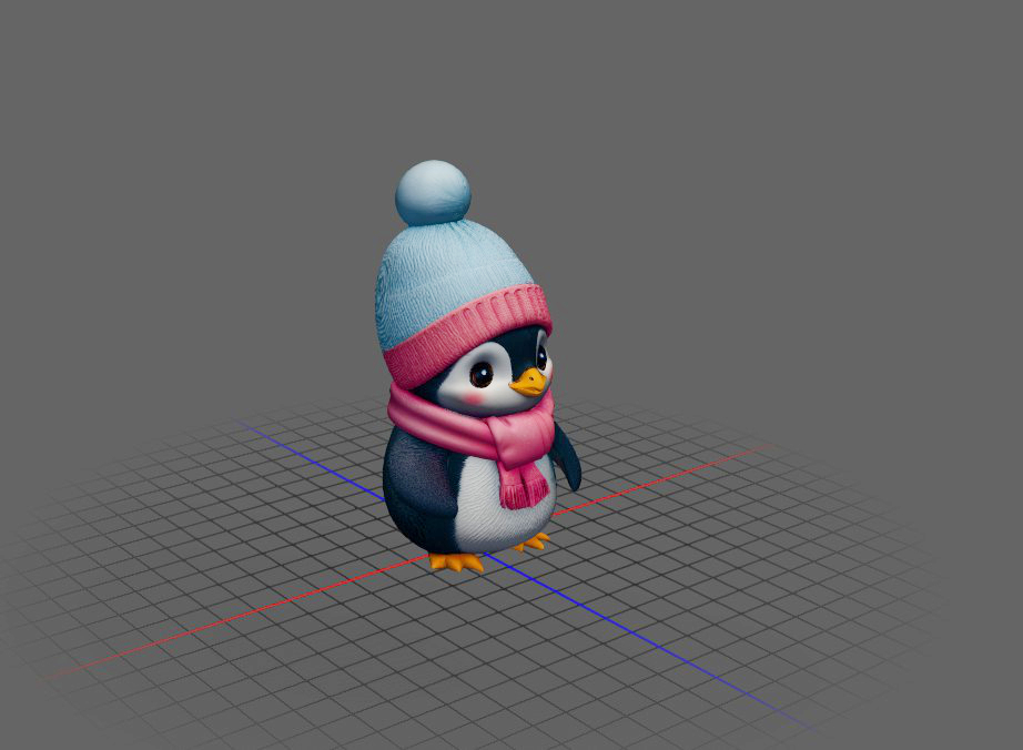 Miniatura 2 do modelo 3D pinguin ai