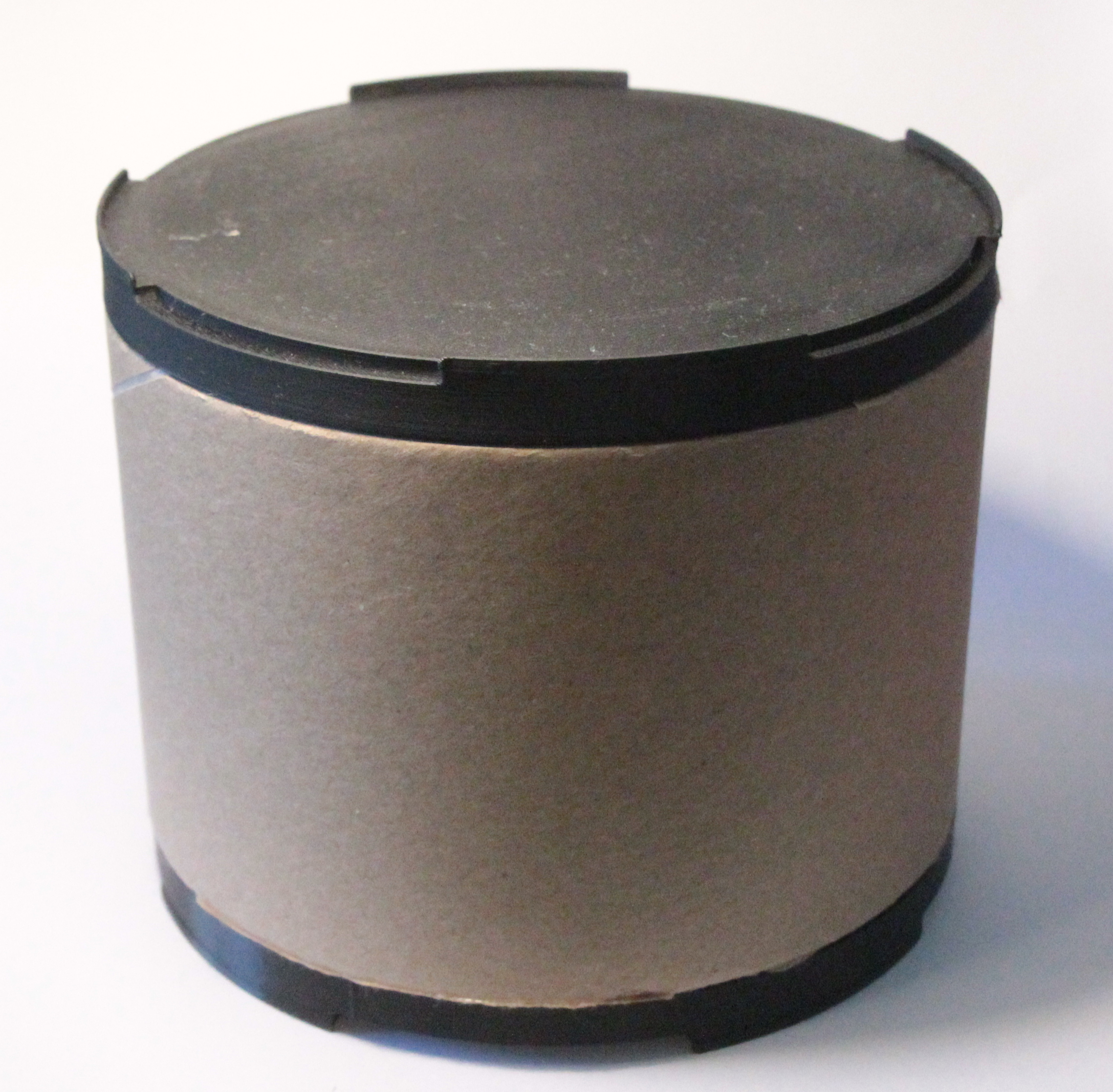 Parametric stackable upcycled cardboard cores