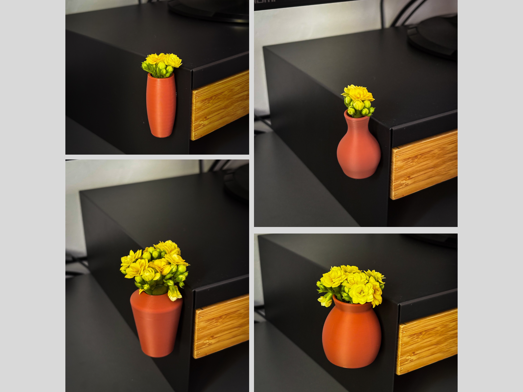 Mini Cute Magnet Vases