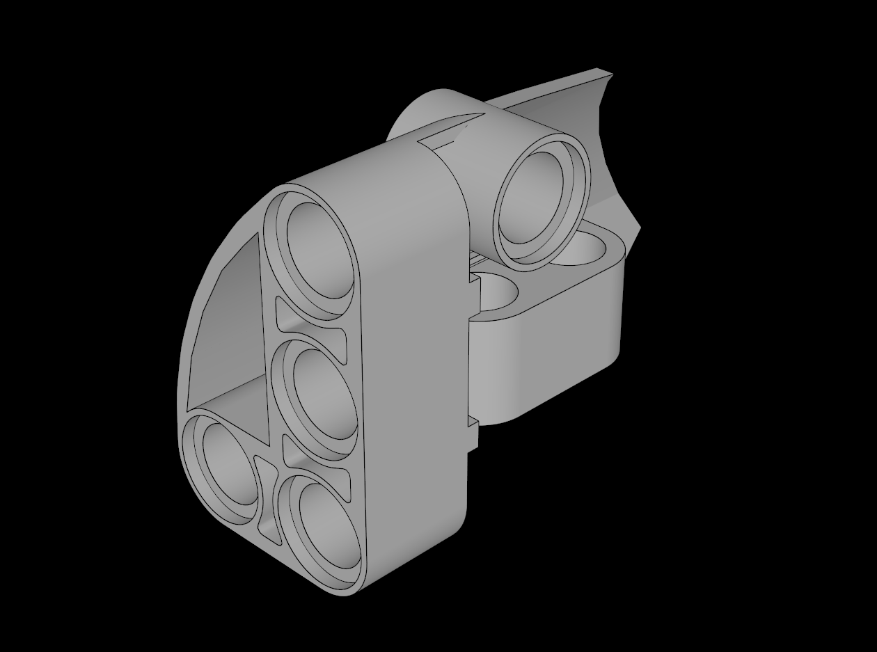 Lego Compatible (87086.dat) Technic Panel Fairing Smooth #2 (Short)