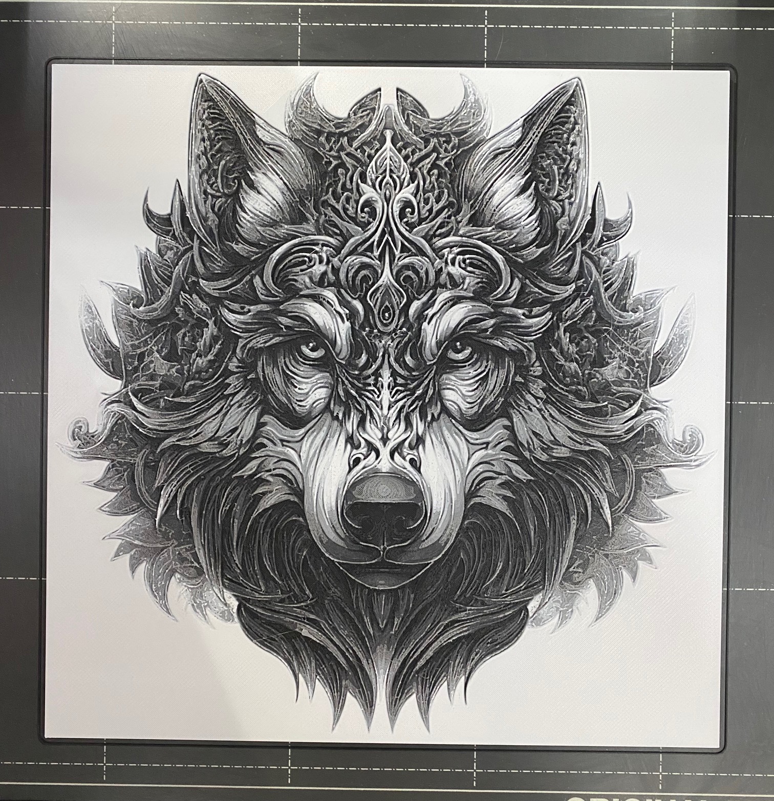 Ornate Wolf - Hueforge