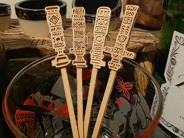 Star Wars Tiki Lightsaber Swizzle Sticks