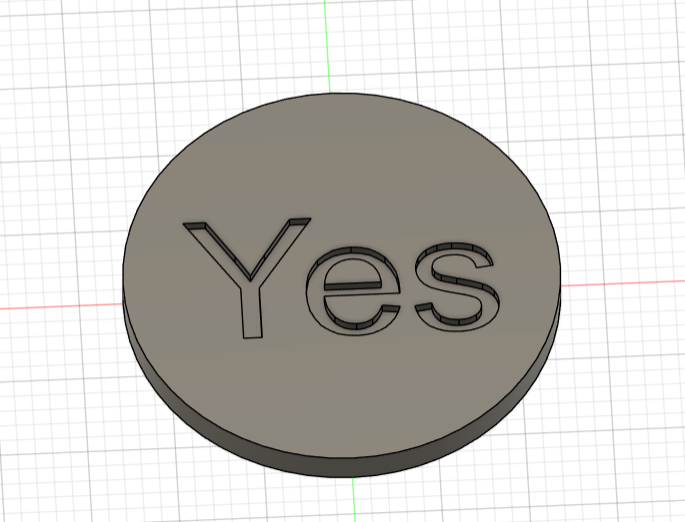 Flip coin Yes and No / Münze zum Münzwerfen mit Ja und Nein / Flipcoin Yes and No