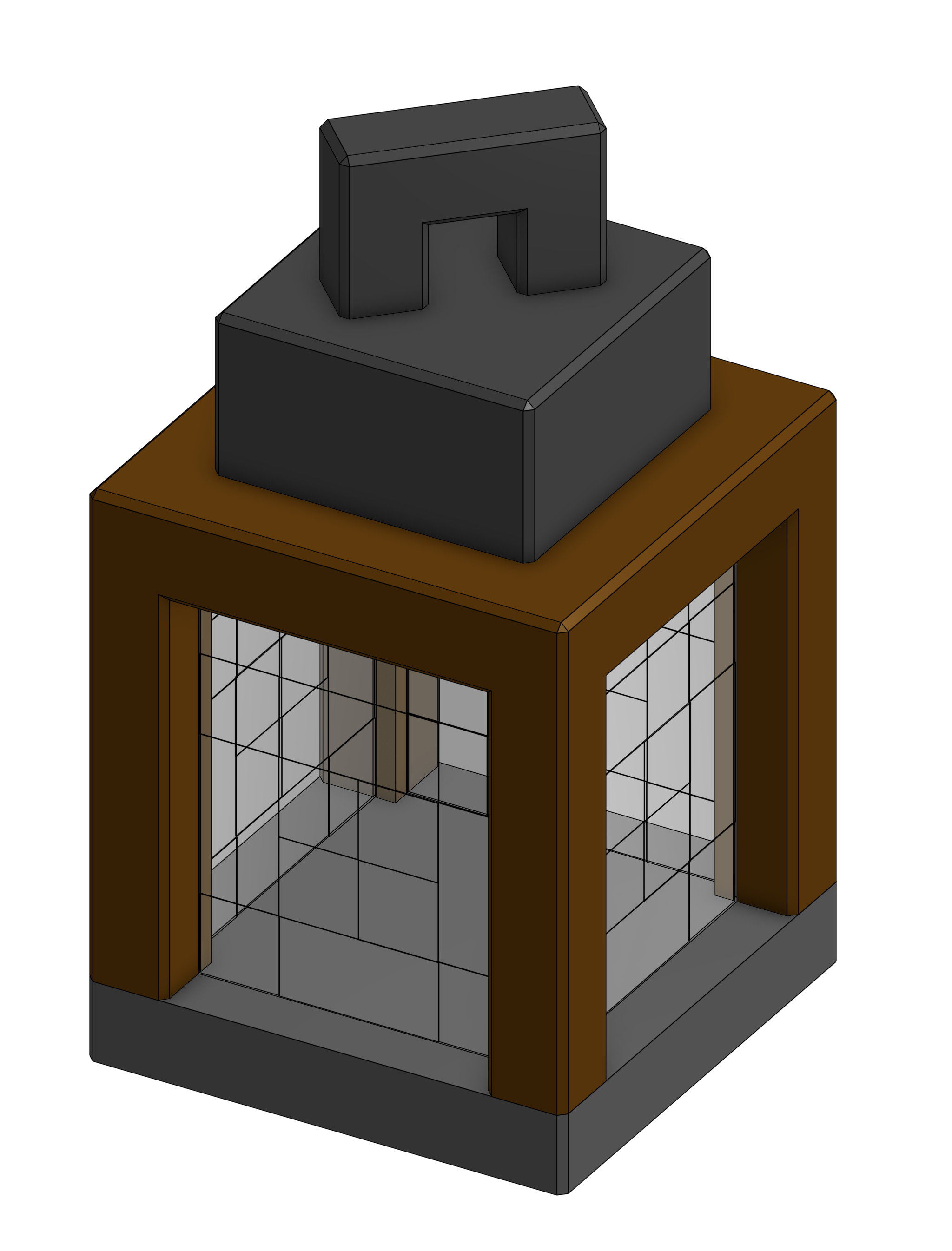 Miniatura 5 do modelo 3D Original - Minecraft Lantern Night Light