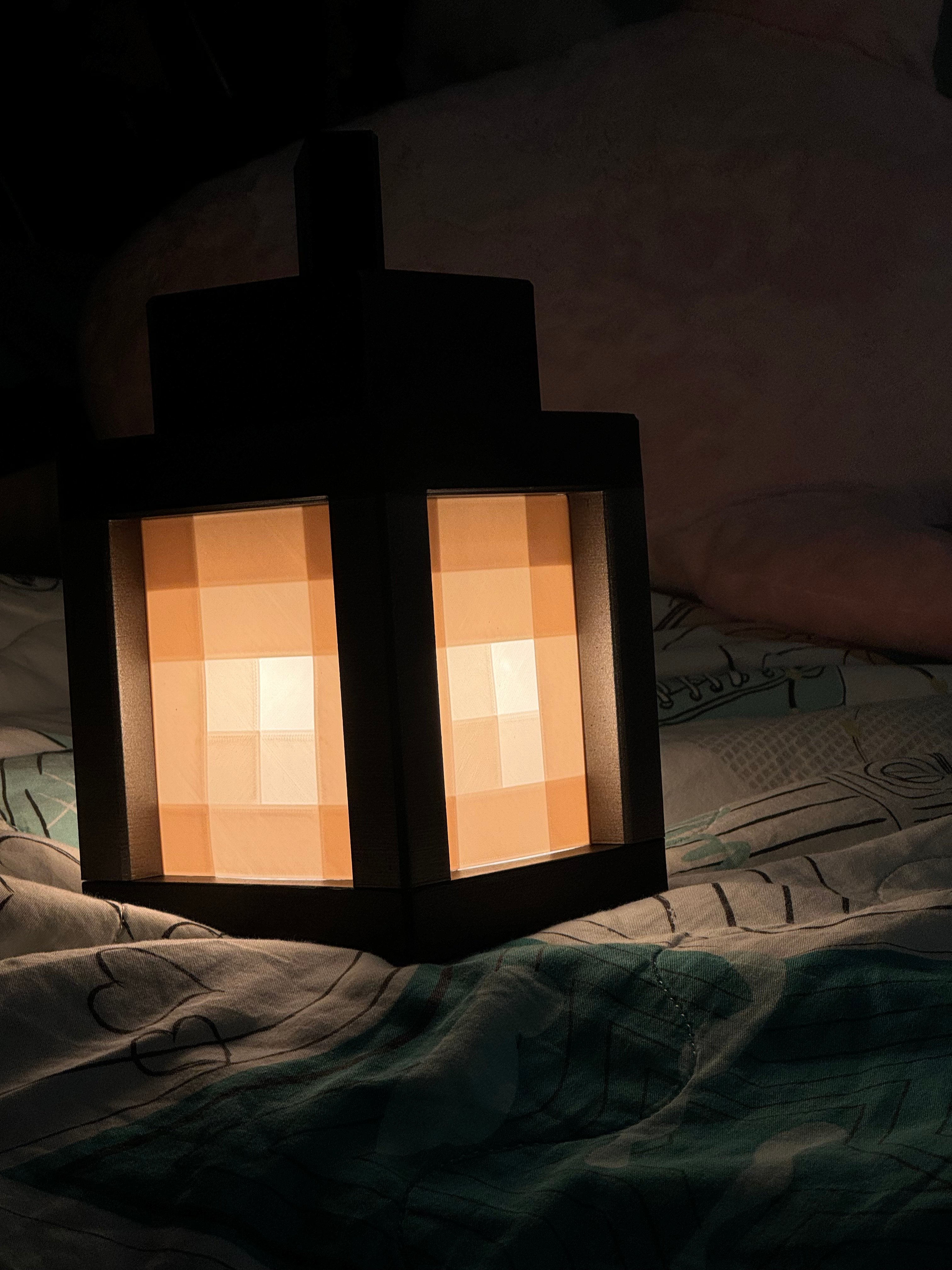 Miniatura 6 do modelo 3D Original - Minecraft Lantern Night Light