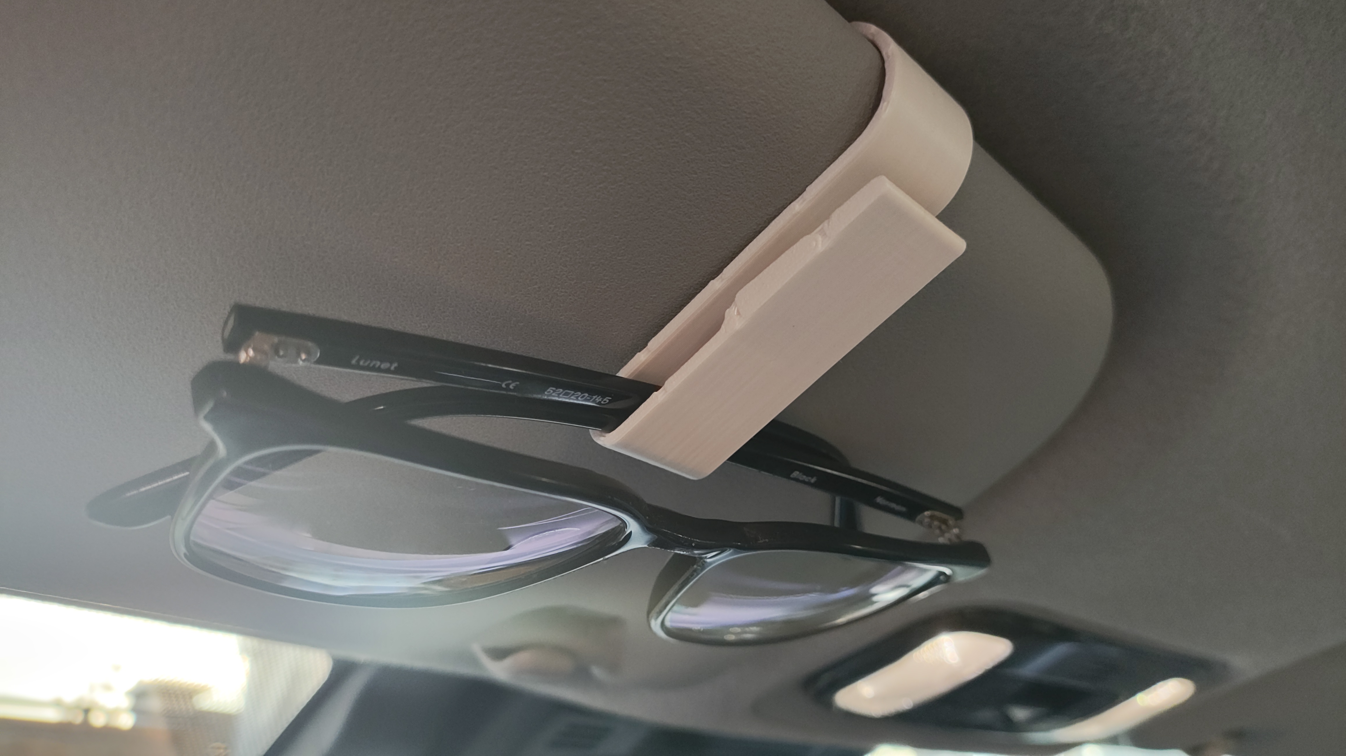 (Yet another) Sunvisor Glasses Holder, but designed for ABS/ASA printing