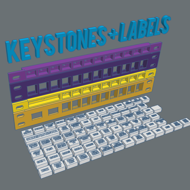 10 inch rackmount - Keystones with labels by Lillprint | Download free ...
