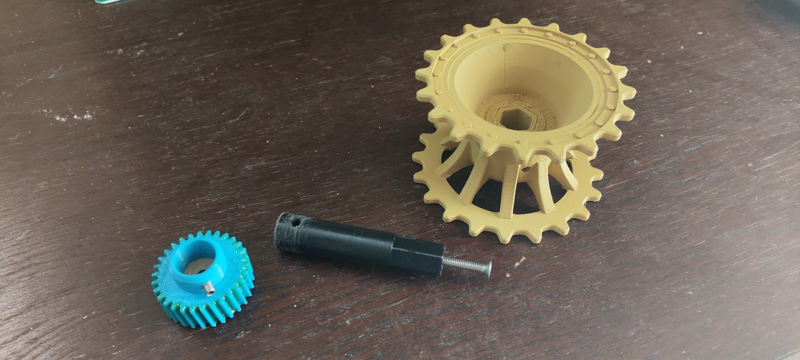Tiger 1 drive sprocket shaft upgrade