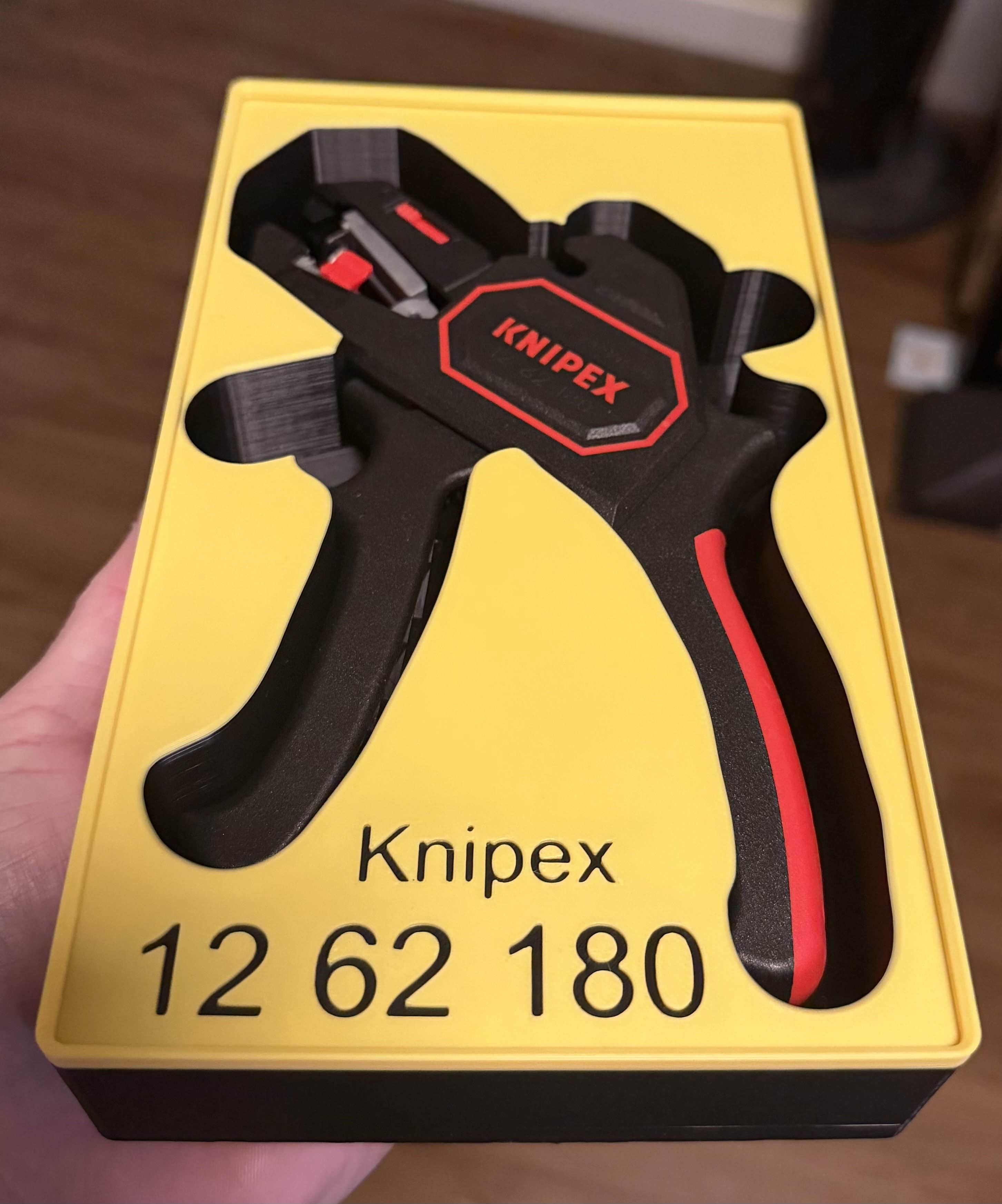 Knipex Auto Wire Strippers 12 62 180 Gridfinity Holder
