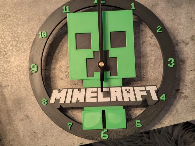 Minecraft Creeper Clock