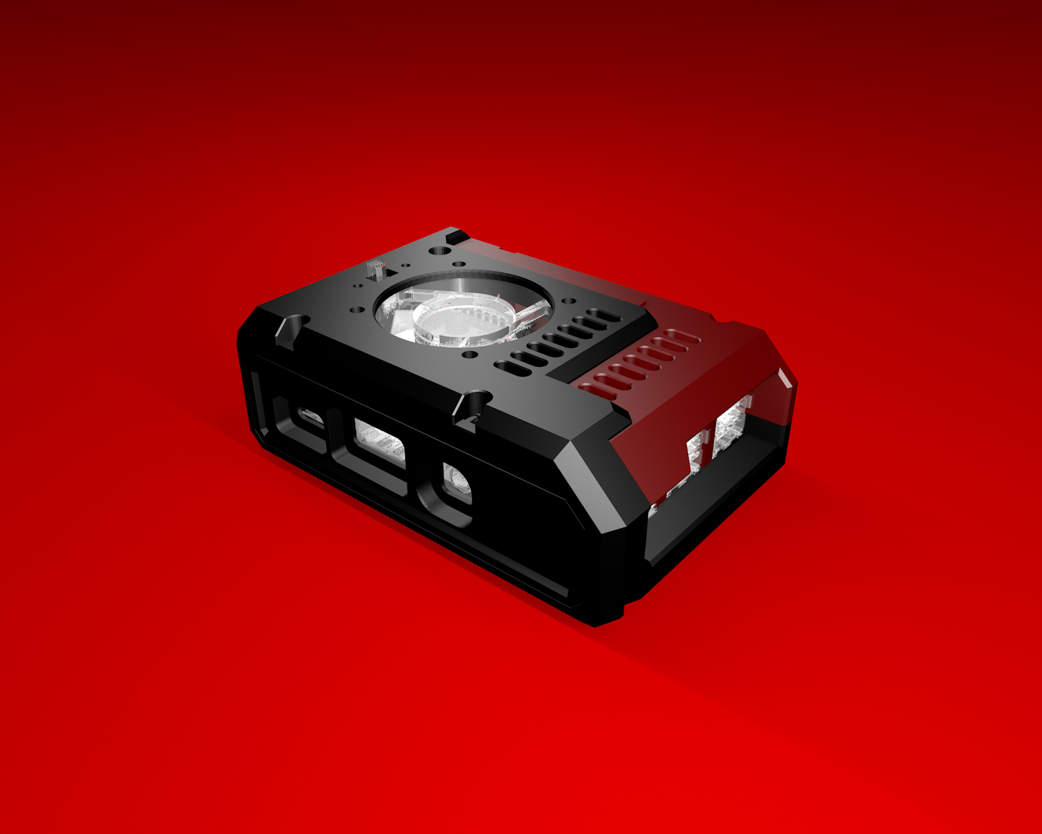 Raspberry Pi B+, 2 B, 3 B, 3 B+ Case (REMIXED) 3D model thumbnail