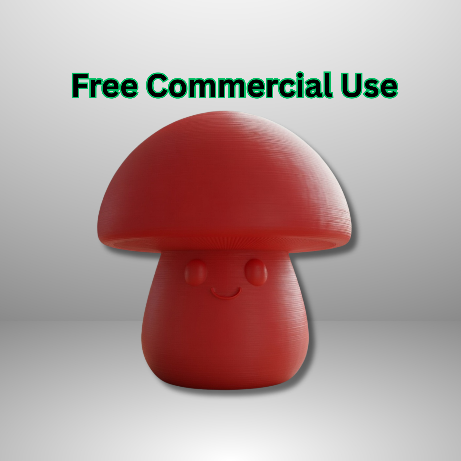 Cute Mushroom Character Figure