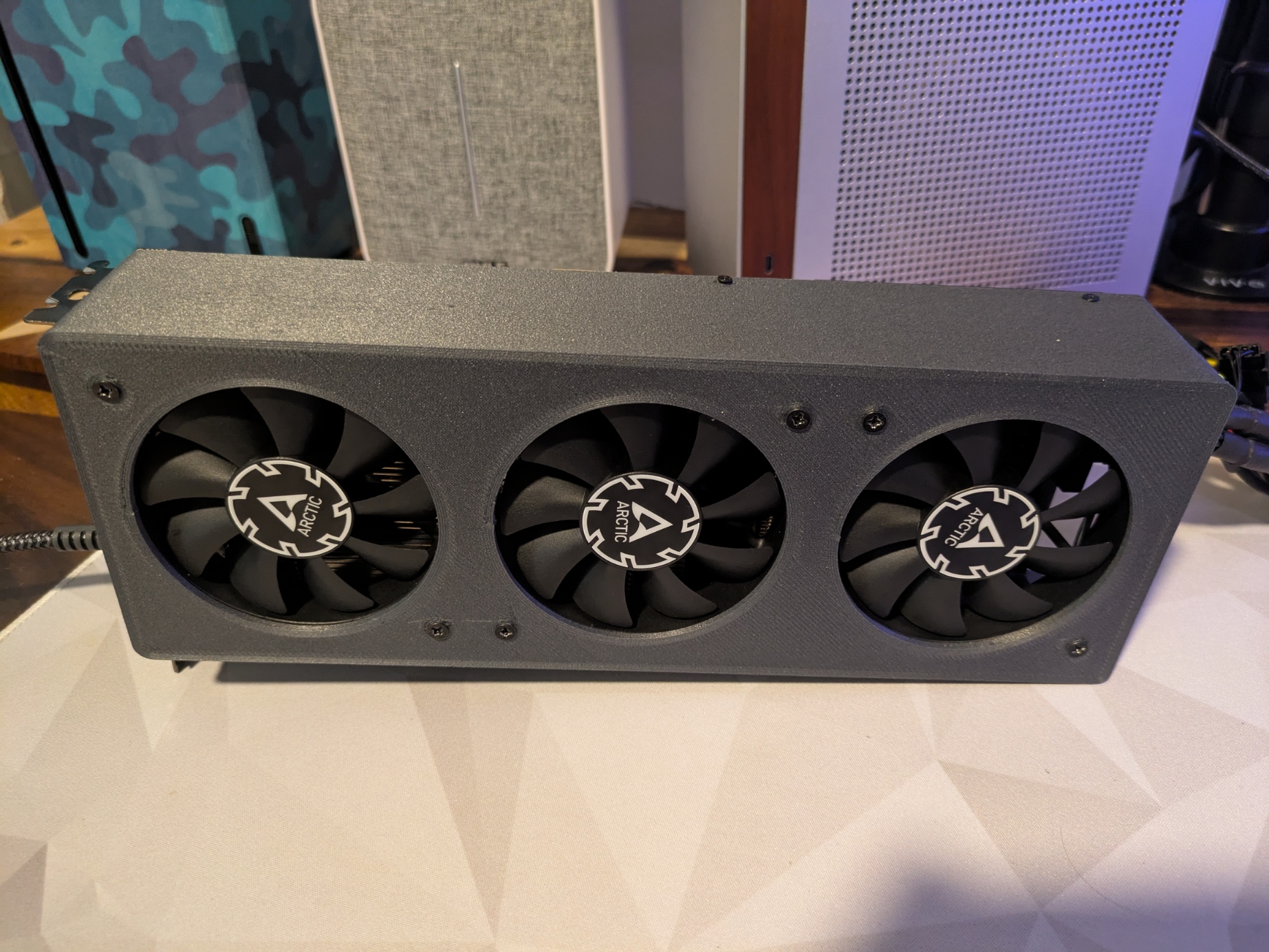 AMD Radeon Instinct MI50 Triple Slim 80mm Fan Shroud