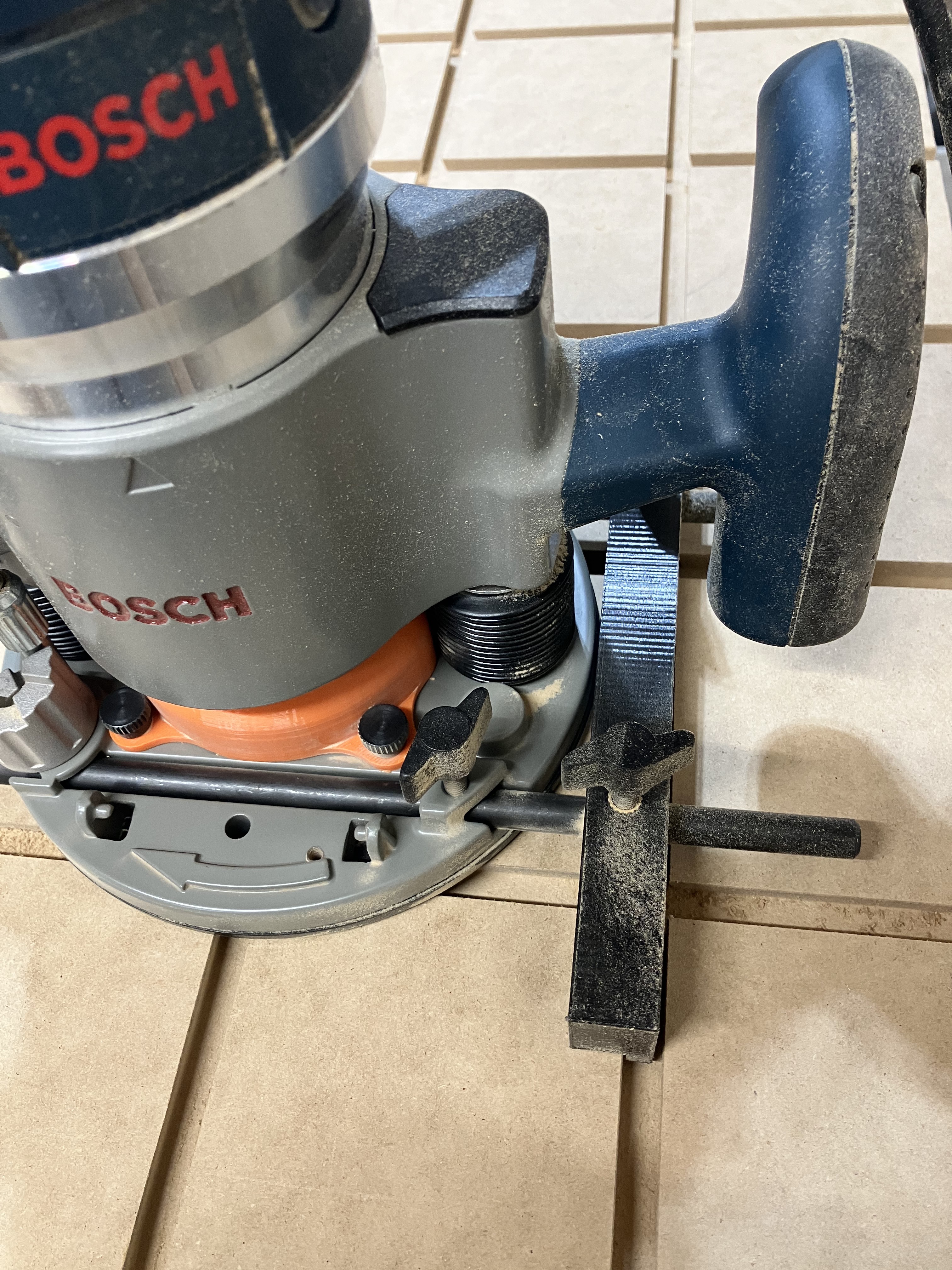Router Guides adjustable grooves for Bosch router