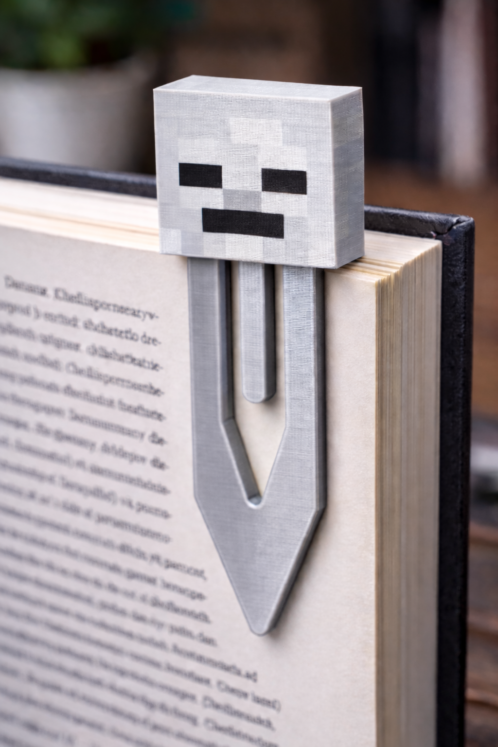 Minecraft Skeleton bookmark no supports needs flipped