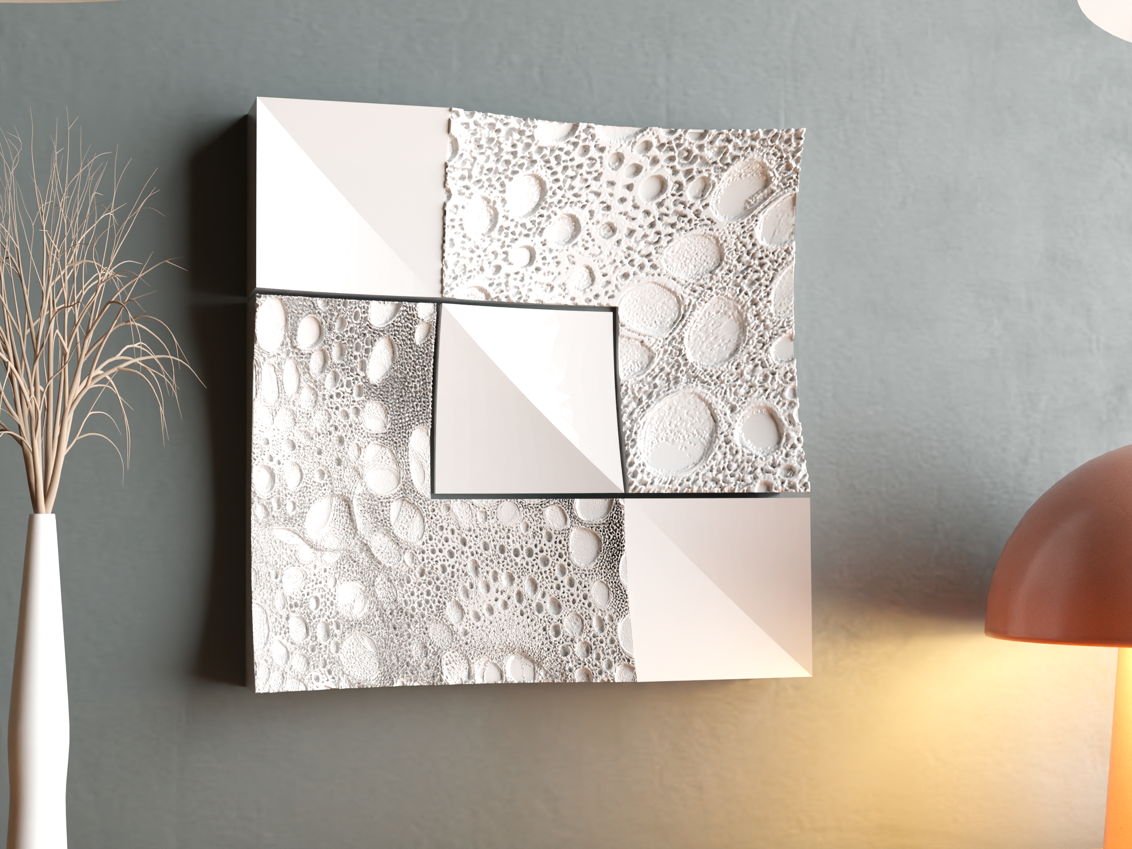 Wall decor: Organic and geometry