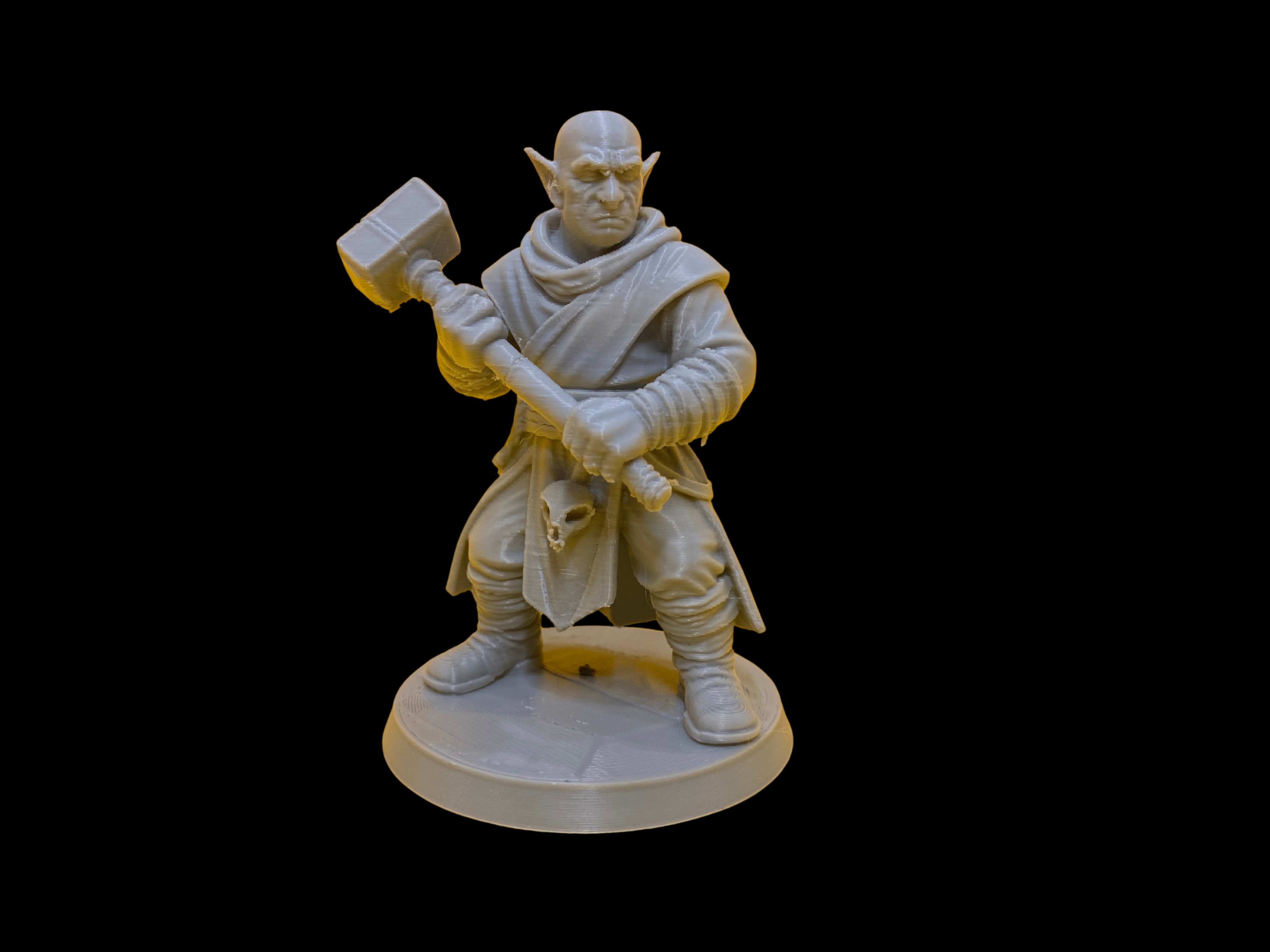 Theranis, Primal Elf Monk – Free 3D Printable Fantasy Figurine (80mm Scale, Collector Display Model)