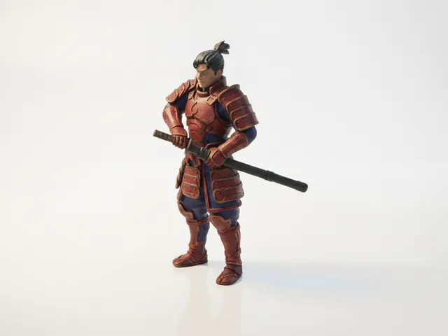 Galactic Samurai Warrior Fantasy Figurine 3D Printable