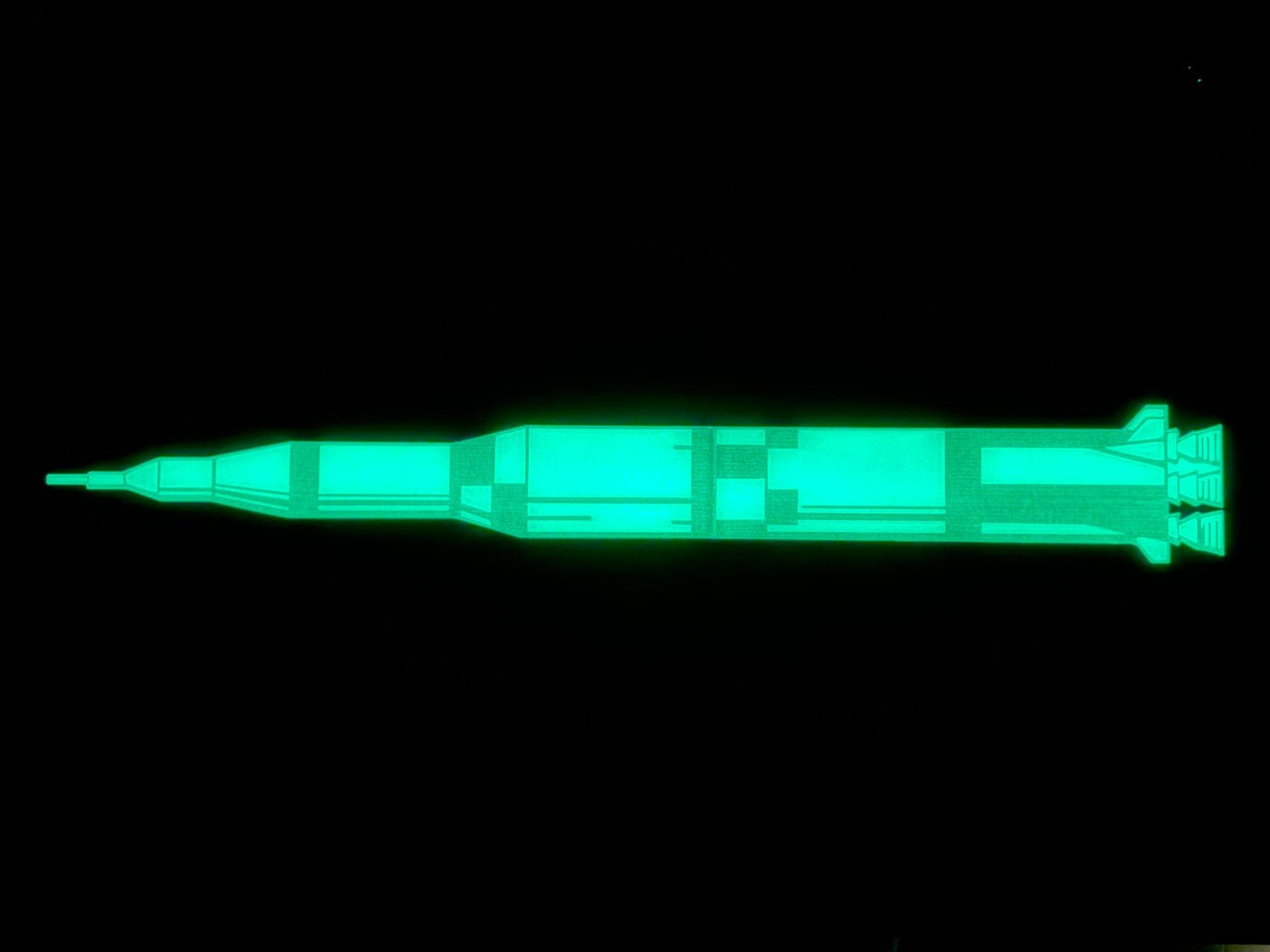 glowing Saturn V Rocket (glow in the Dark)
