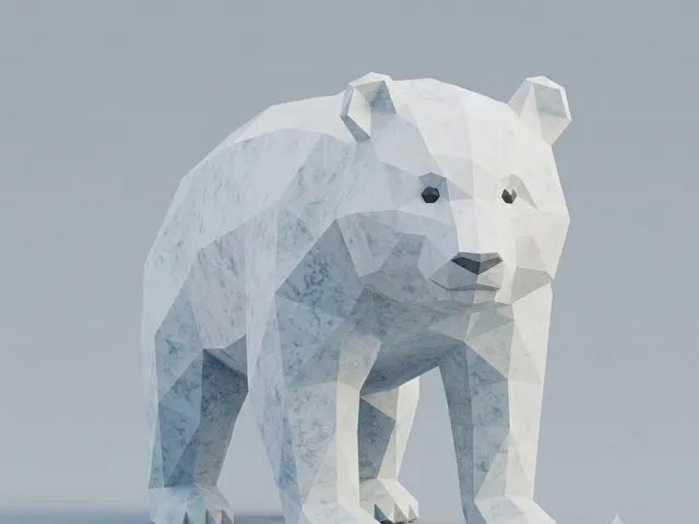Low Poly Polar Bear