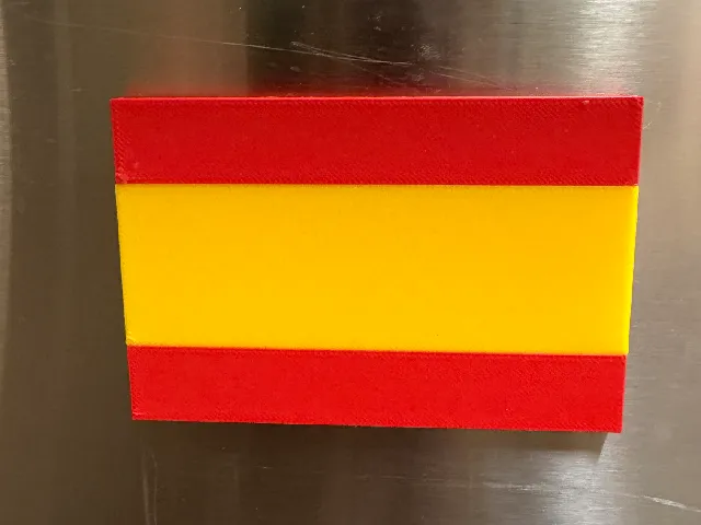 MagFlag: Spanish Flag Fridge Magnet Multicolor with SVG