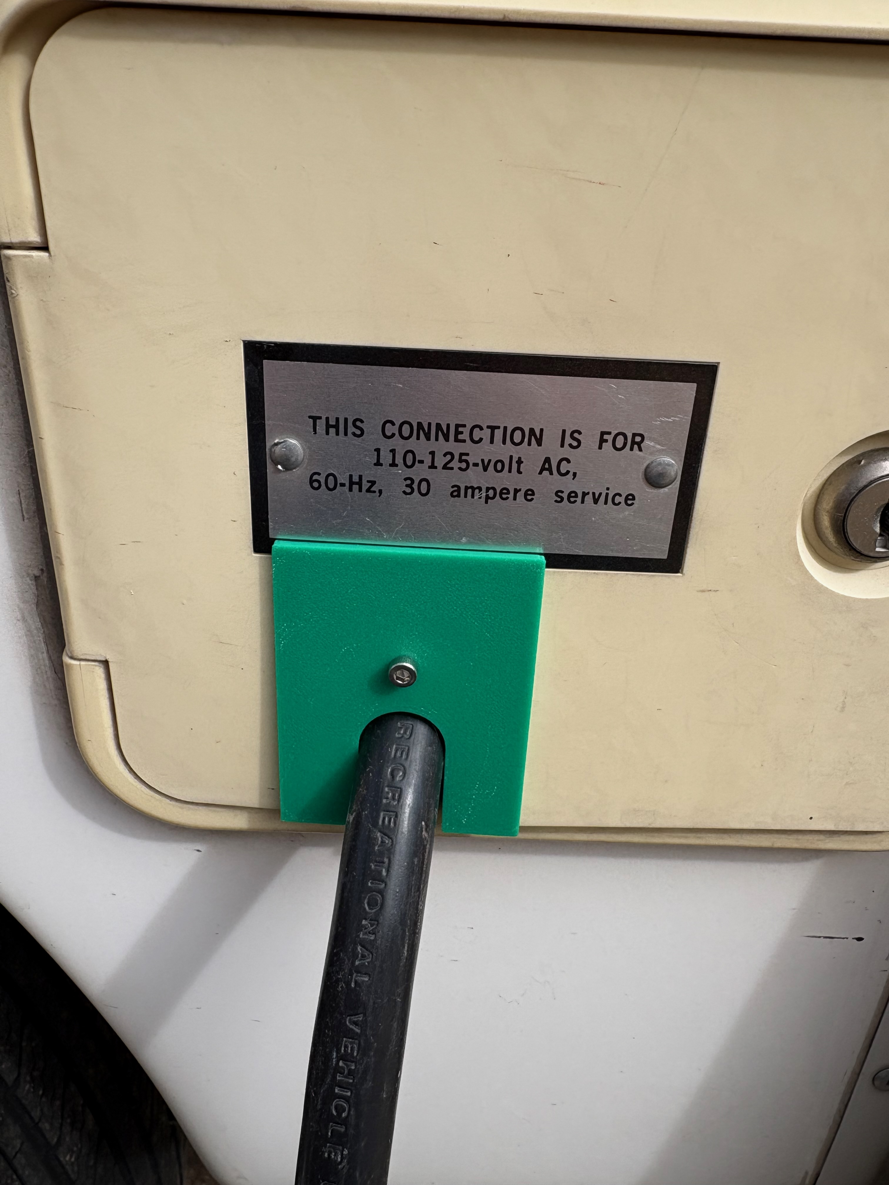 Camper Shore Power Hatch Hole Blocker