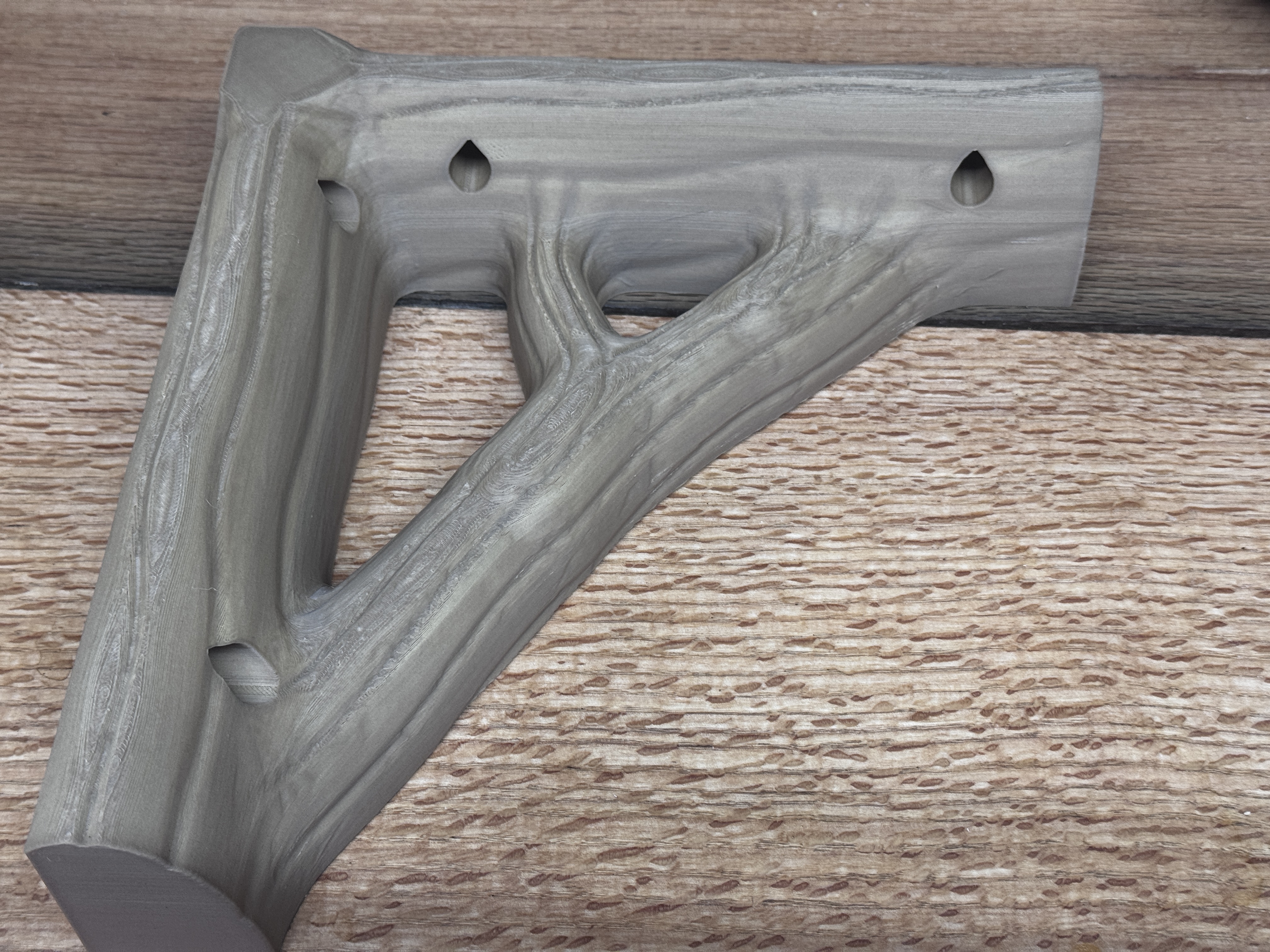 Woodland Branch a Rustic Shelf Bracket Pair