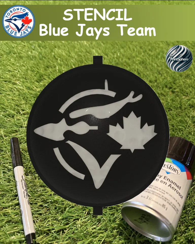 Golf - Golf Ball Stencil - Insert - Baseball - MLB - Toronto Blue