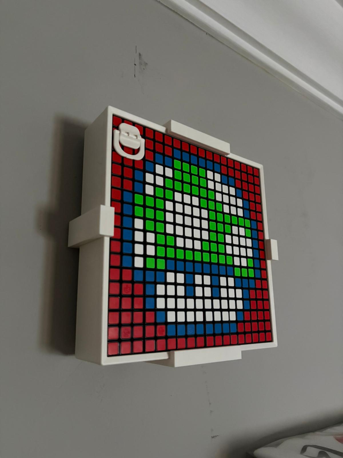 Mosaic rubik cube wall holder