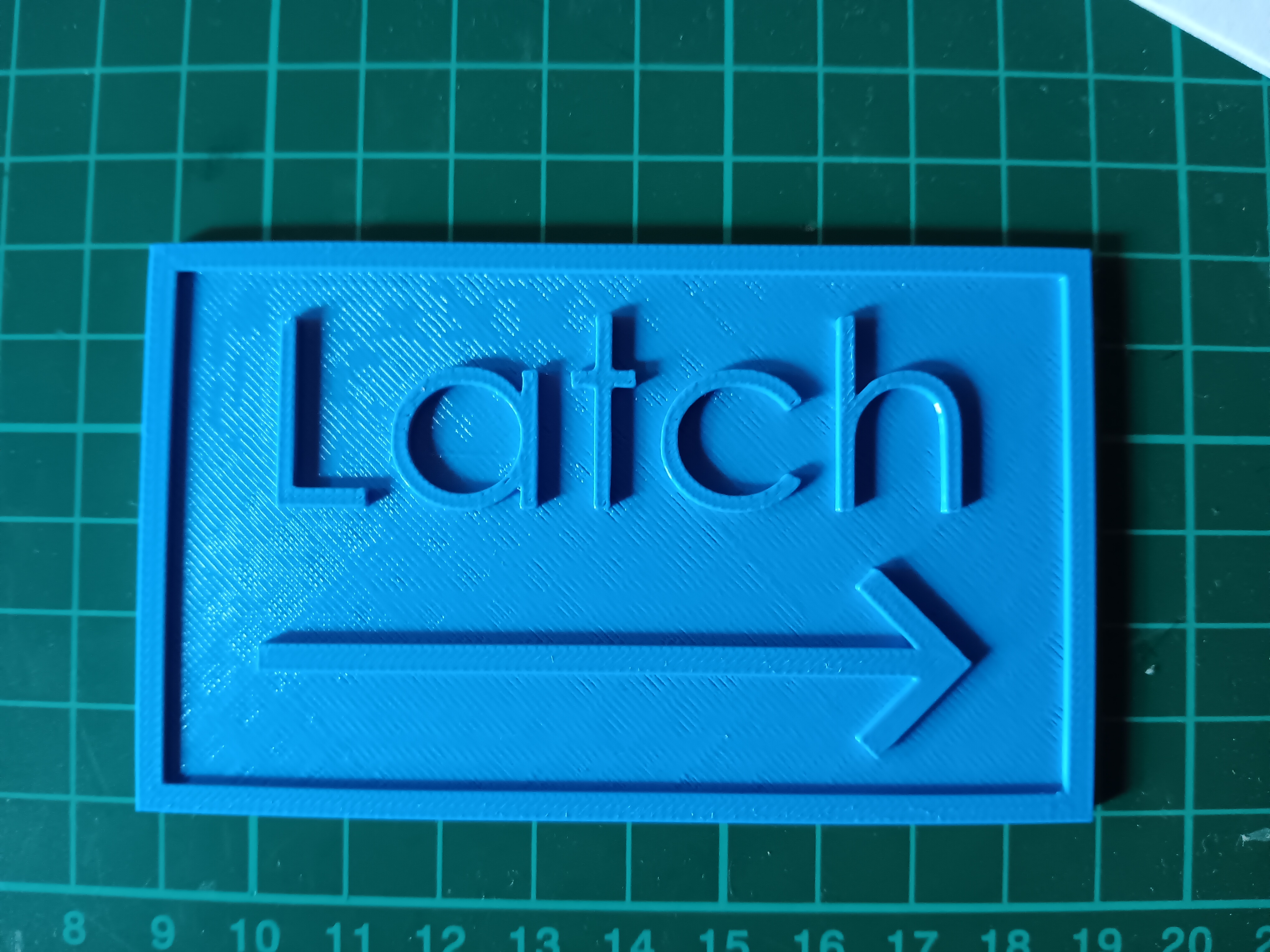 Latch Sign two directions