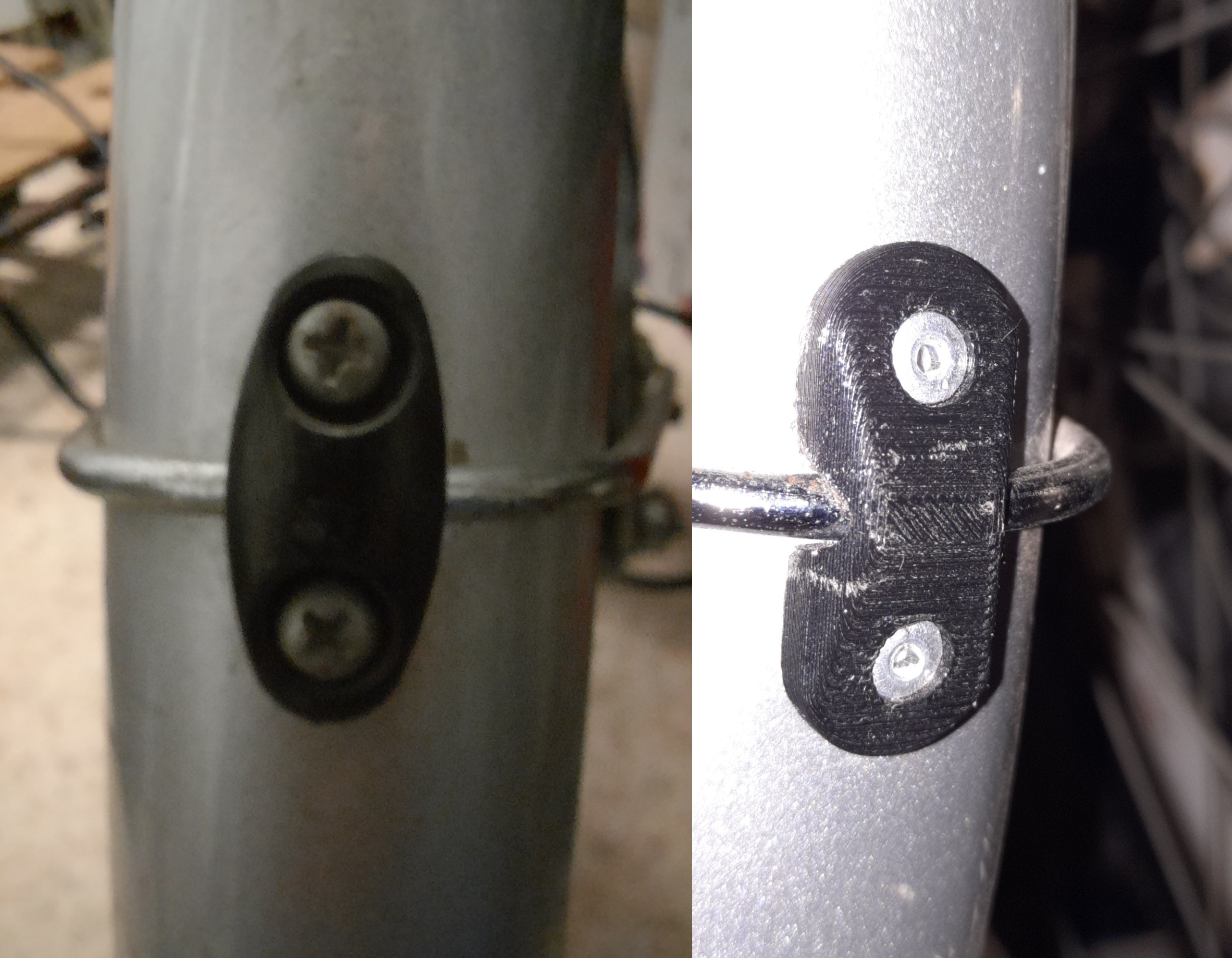 Replacement of bike fender anchor.
