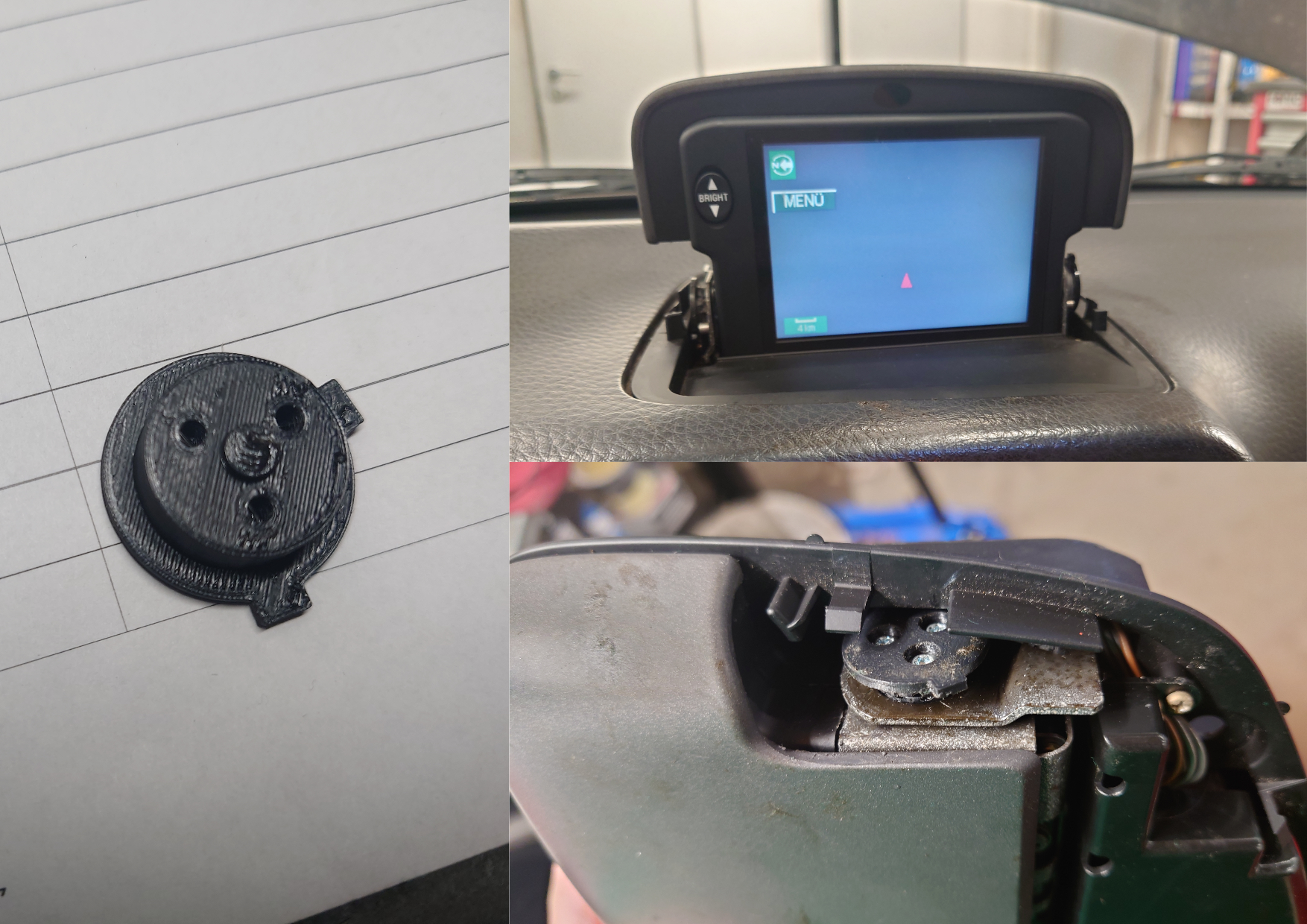Volvo C70 display hinge