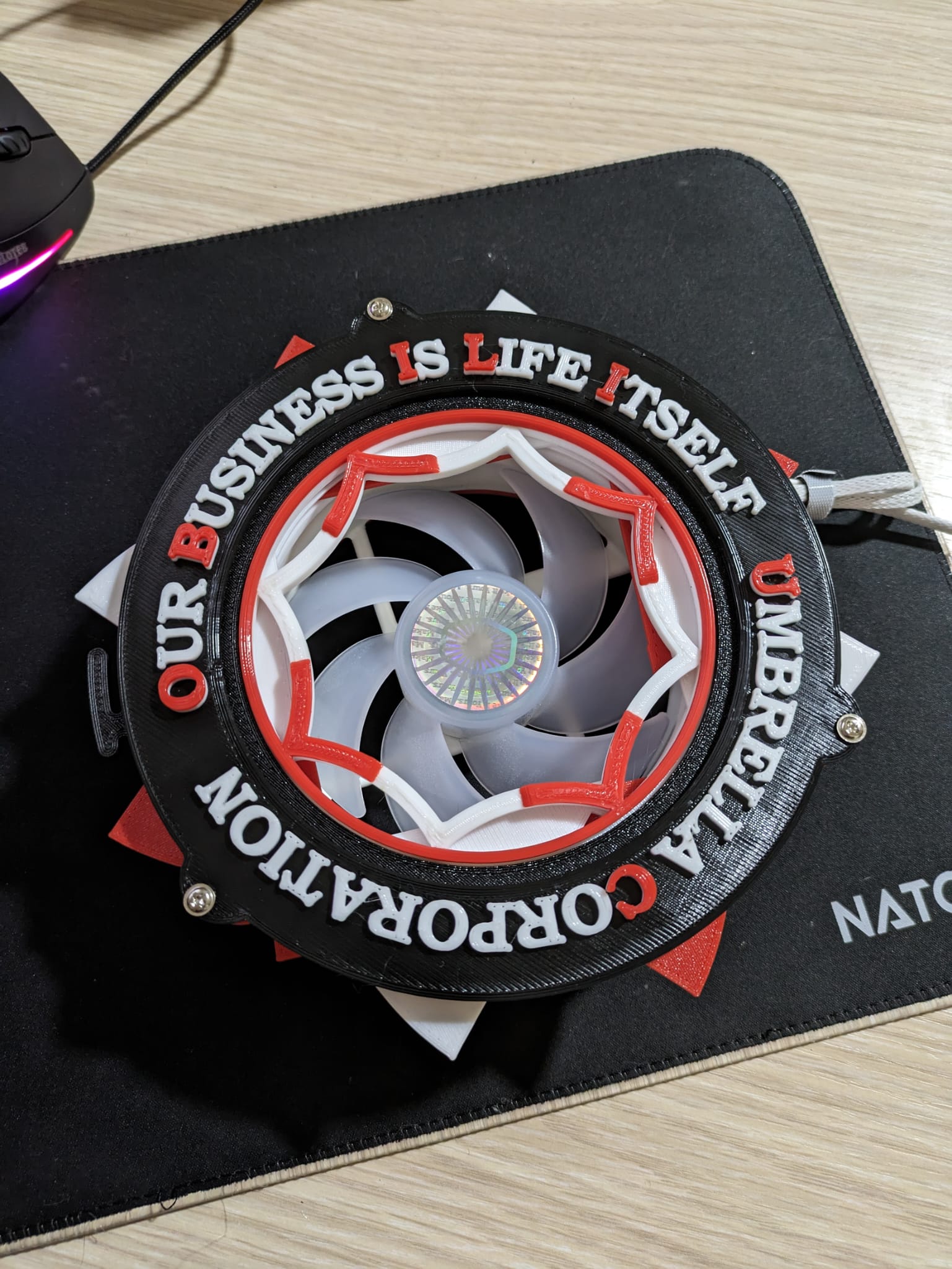 COOLER MASTER QUBE 500 SUPPORT FAN UMBRELLA CORPORATION MOD