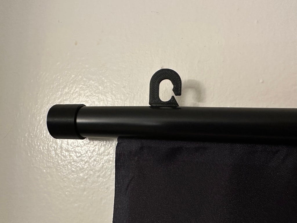 Replacement Wall Scroll Hook and End Cap (Paramaterized)