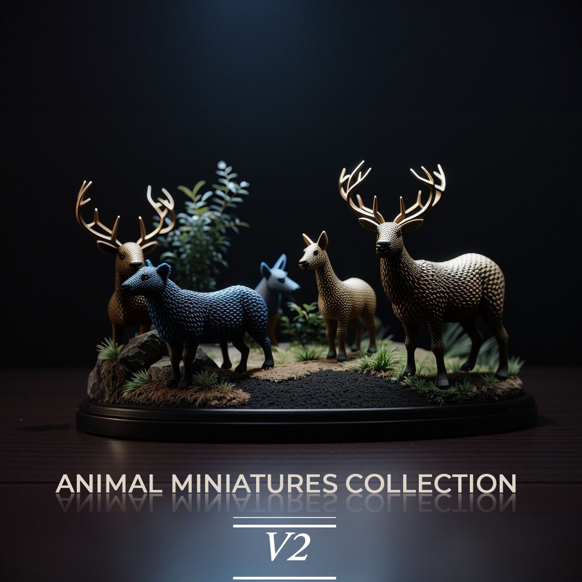 Animal Miniatures Collection V2 5 different Models! Follow Please!