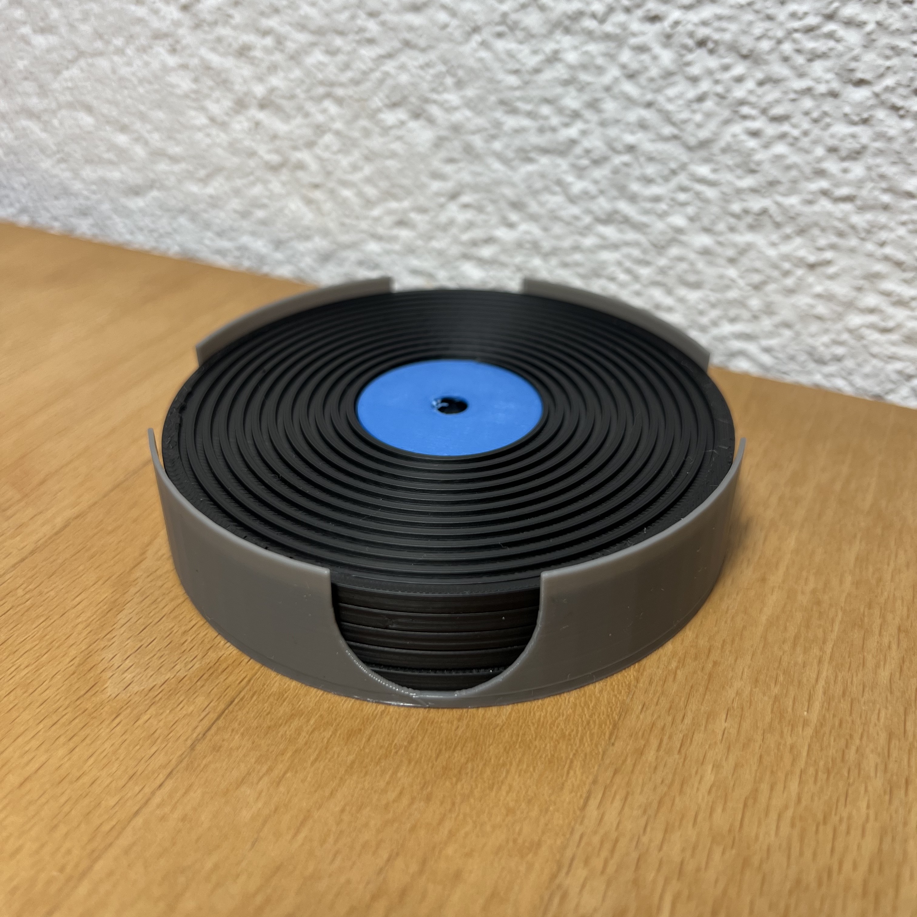Record Vinyl Coasters - Holder with deeper cutouts
