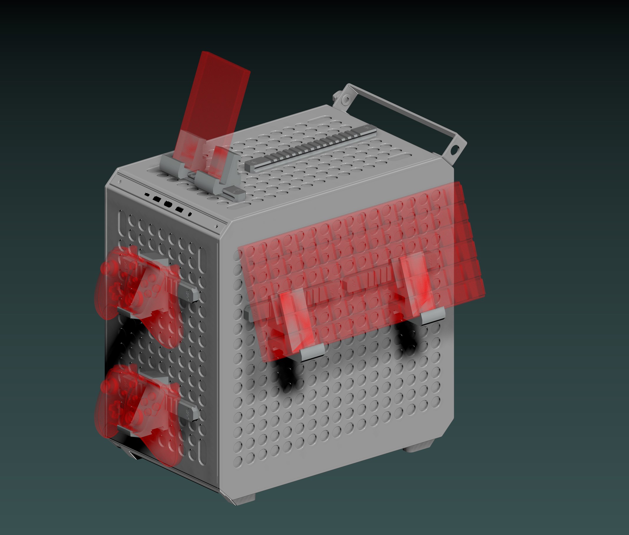 RIS Under Desk Adapter + Cable Organizers + Phone / Keyboard / Controller modules